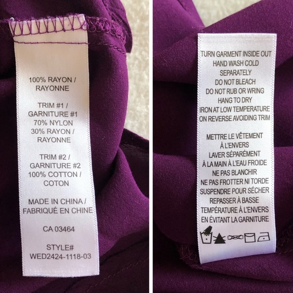 Ricki’s deep purple crochet detail sleeveless top - size large - Picture 14 of 15